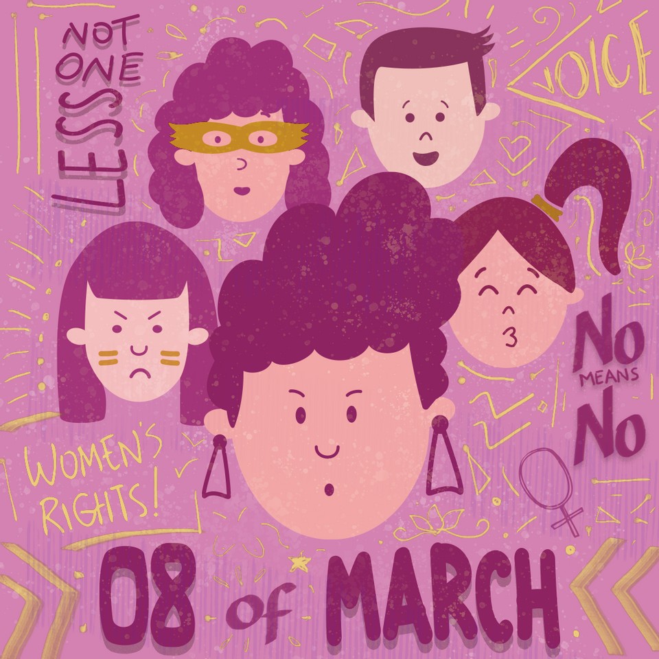 Mulheres de diferentes personalidades e etnias para representar um pouquinho do universo feminino